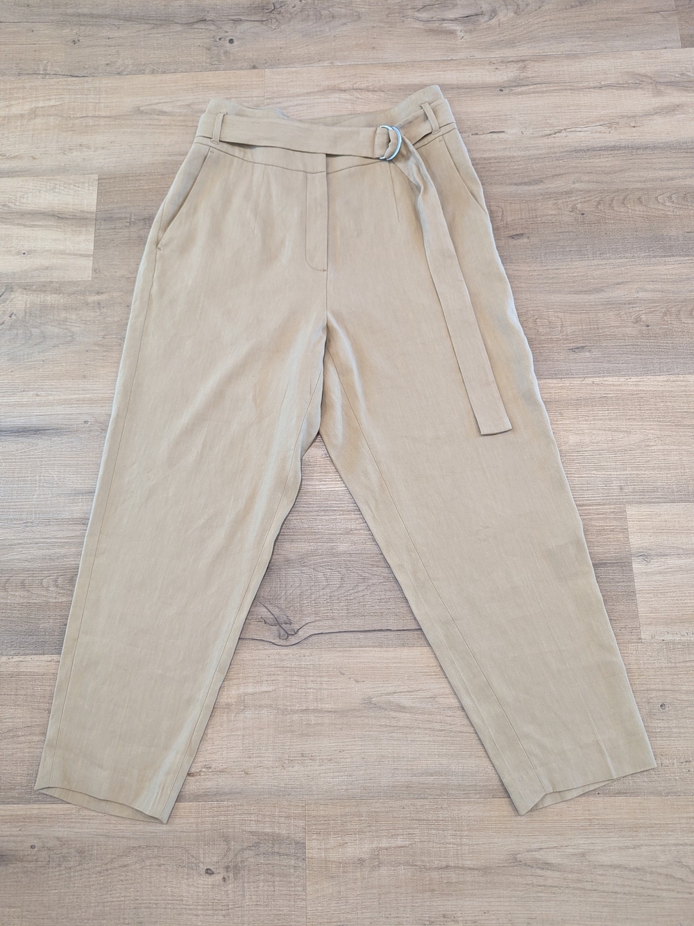 Luisa Cerano Linen Blend Ankle Pants - Picture 2 of 9